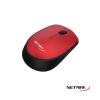 Mouse Inalambrico 2.4Ghz Netmak Rojo NM-M680-R